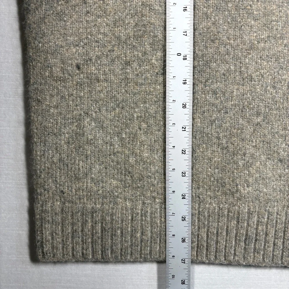 Abercrombie & Fitch Soft Sweater Mens Small Beige Crew Neck Knit Pullover Preppy - Picture 6 of 12